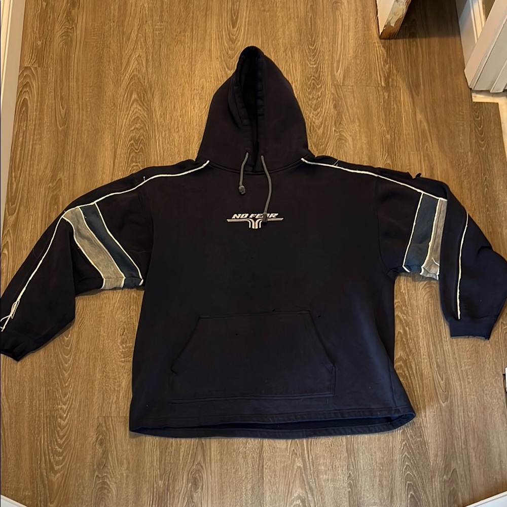 Vintage Distressed 90’s No Fear Hoodie